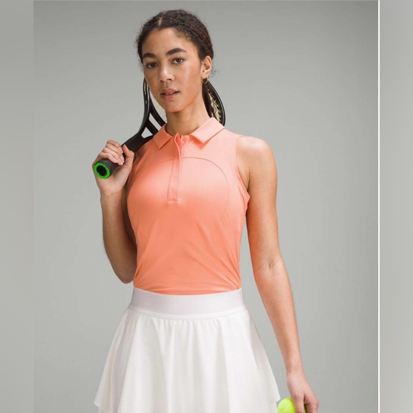 lululemon athletica Tops - Lululemon Quick-Dry Sleeveless Polo Shirt